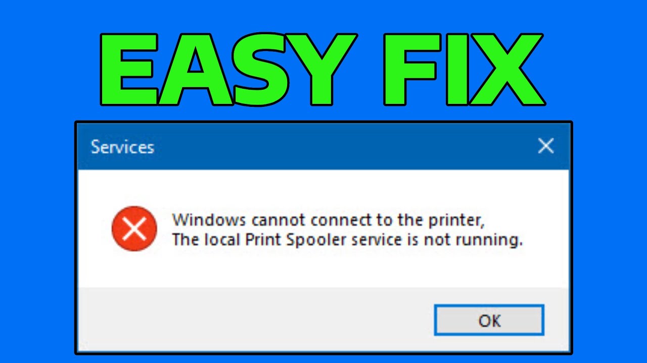 How To Fix Print Spooler Service is Not Running