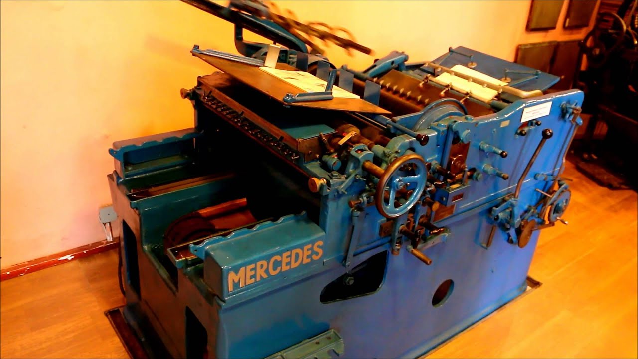 Typographical printing machine Mercedes
