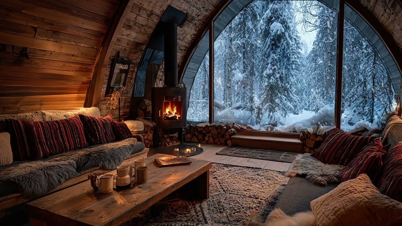 Hushed Winter | Soft Snowfall Ambience for Calm Relaxation Stress Release and Better Night Sleep