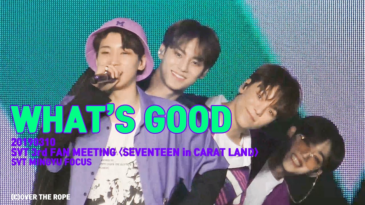 [4K] 190310 캐럿랜드 What's Good 민규직캠 -@9_overtherope
