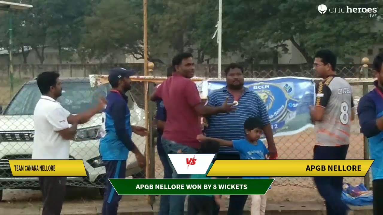 Team Canara Nellore vs APGB Nellore live cricket match | BCCN 2 live - CIA GROUND A Nellore
