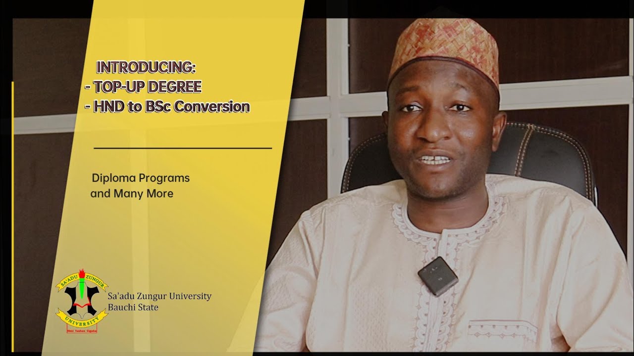 Introducing Top-Up Degree, HND to BSc Conversion 