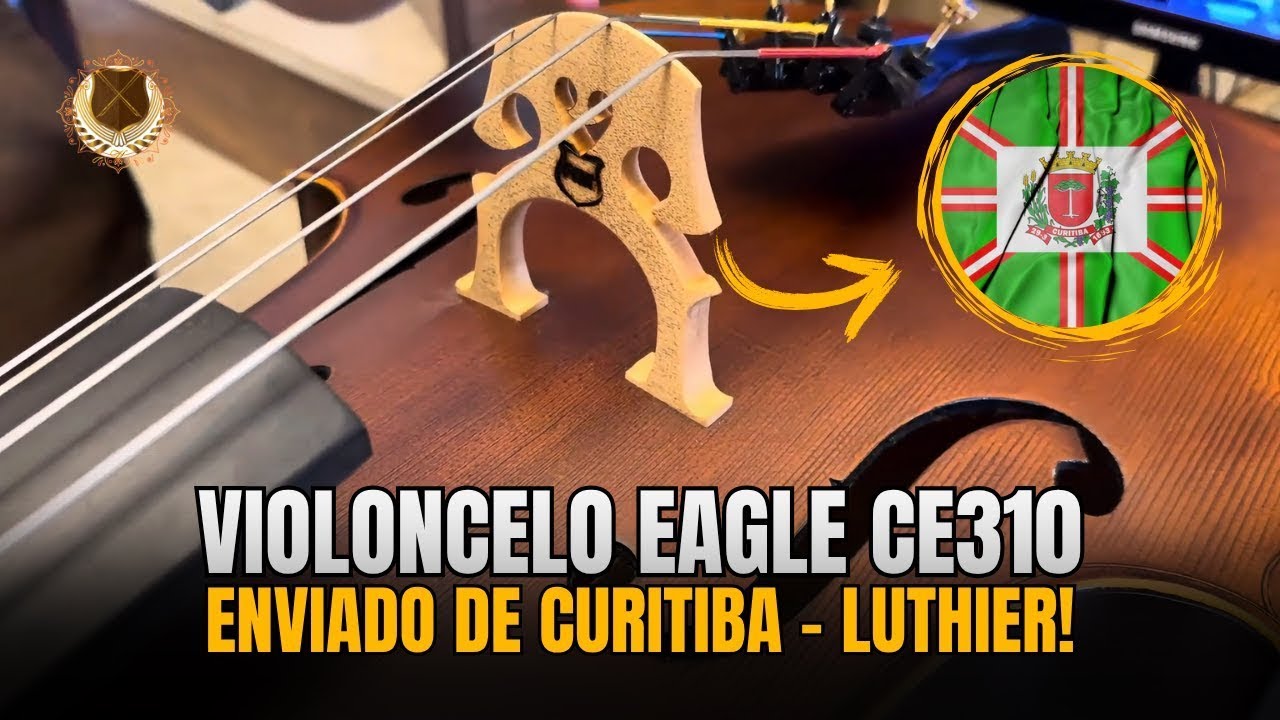 VIOLONCELO EAGLE CE310 ENVIADO DE CURITIBA   LUTHIER!