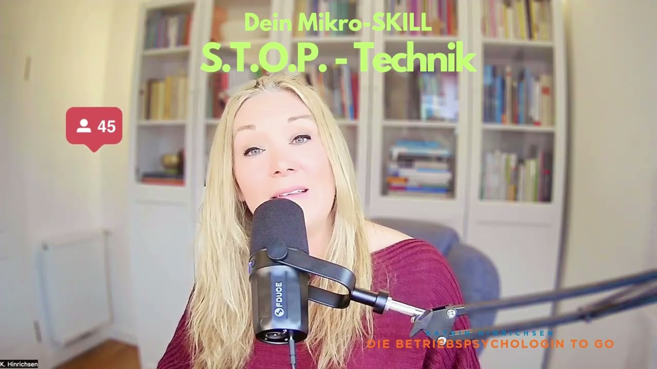 Für Dich: WIE DU SOFORT SOUVERÄNER WIRKST. S.T.O.P-Skills von  Die Betriebspsychologin to go