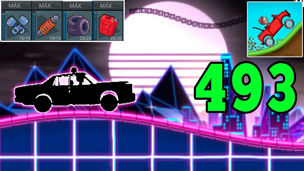 Hill Climb Racing - POLICE CAR in NEON - Gameplay Walkthrough Part 493 (Android,iOS)