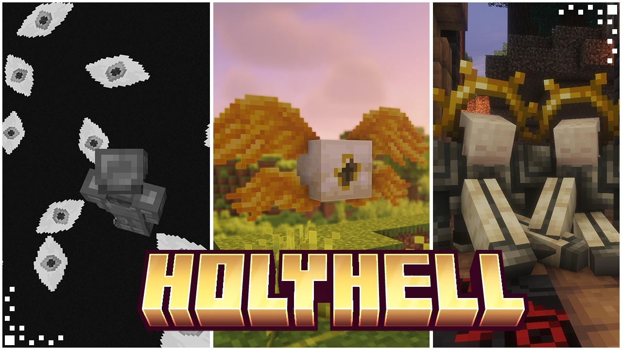 Holyhell (Minecraft Mod Showcase) | Biblically Accurate Angels & Hidden Dimension | NeoForge 1.21.1