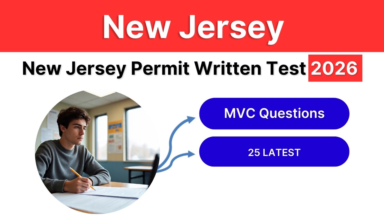New Jersey Permit Written Test 2026 | 25 Latest MVC Questions Explained