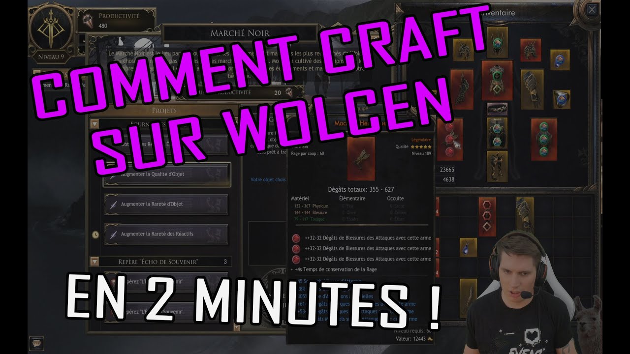 COMMENT CRAFTER DANS WOLCEN ?