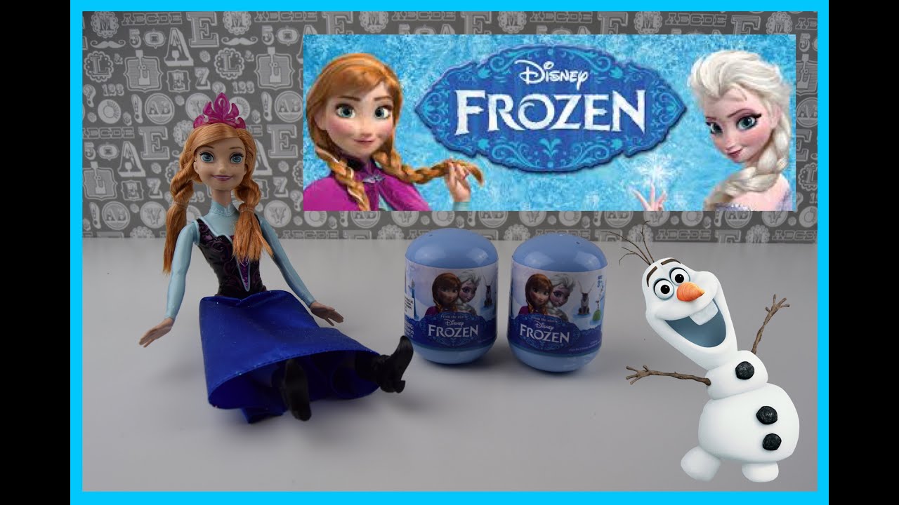 ***Disney Frozen Anna Doll Unboxing & Frozen Surprise Capsules***