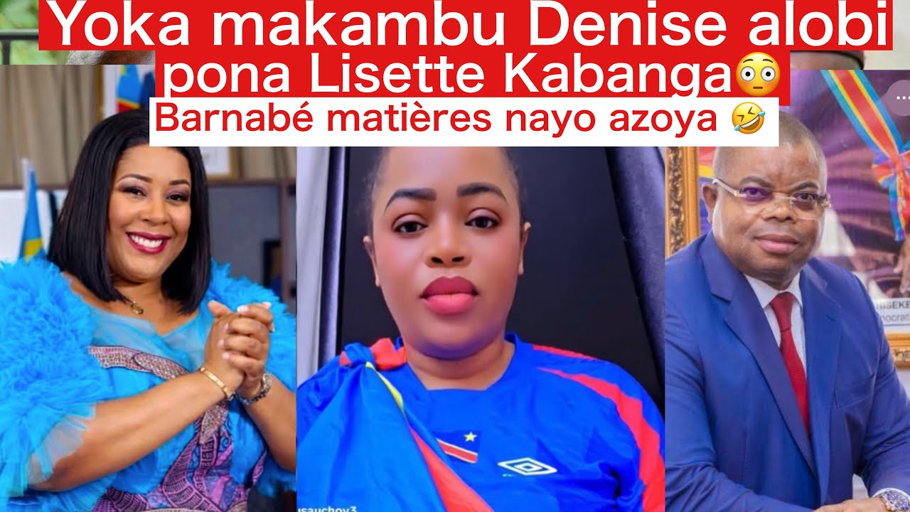 Denise Dusauchoy ayeli Lisette Labanga lisusu, Barnabé Muakadi matières nayo ezo bima kala mingi te 
