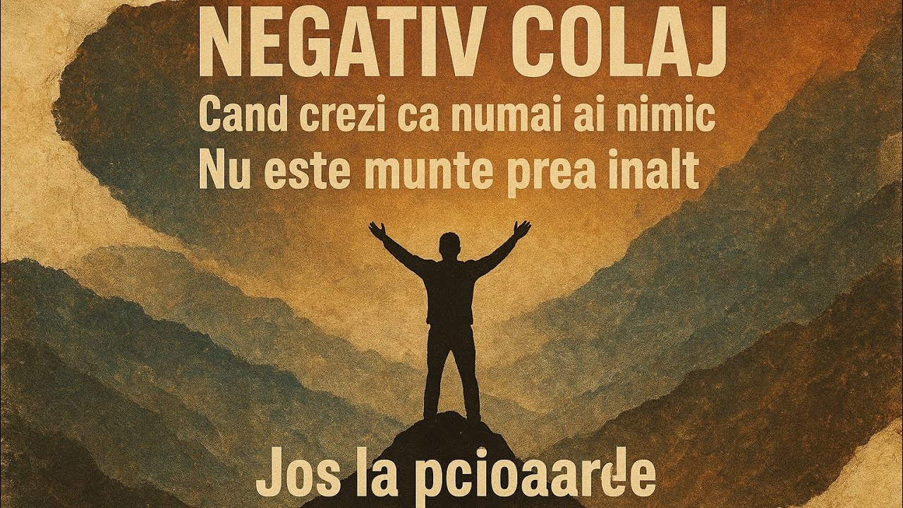 Negativ Cand crezi ca numai ai Nimic, nu este munte, jos la picioarele Biji din Barbulesti negativ