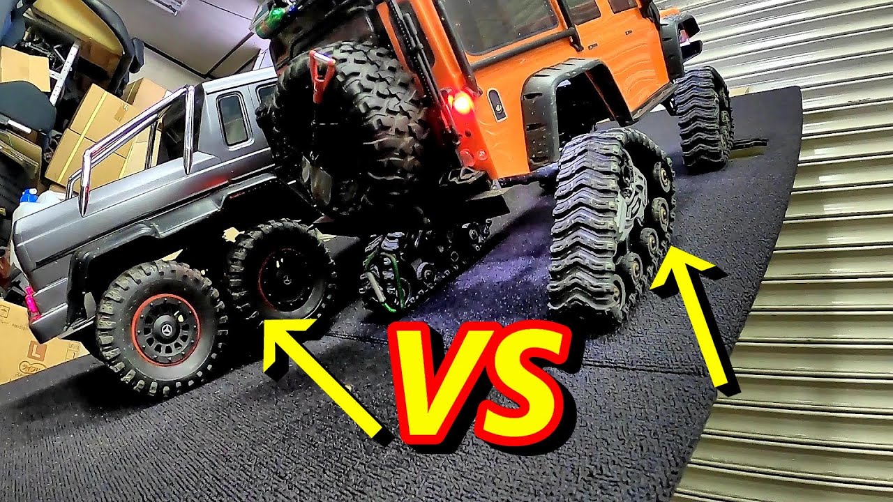 Traxxas TRX6 VS TRX4 with Track set Steep climb