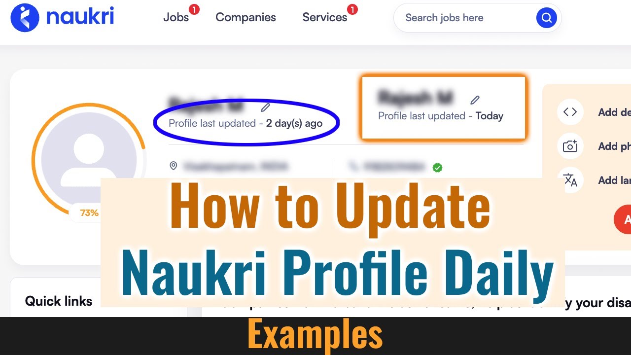 How to Update Your Naukri Profile Daily (Examples)