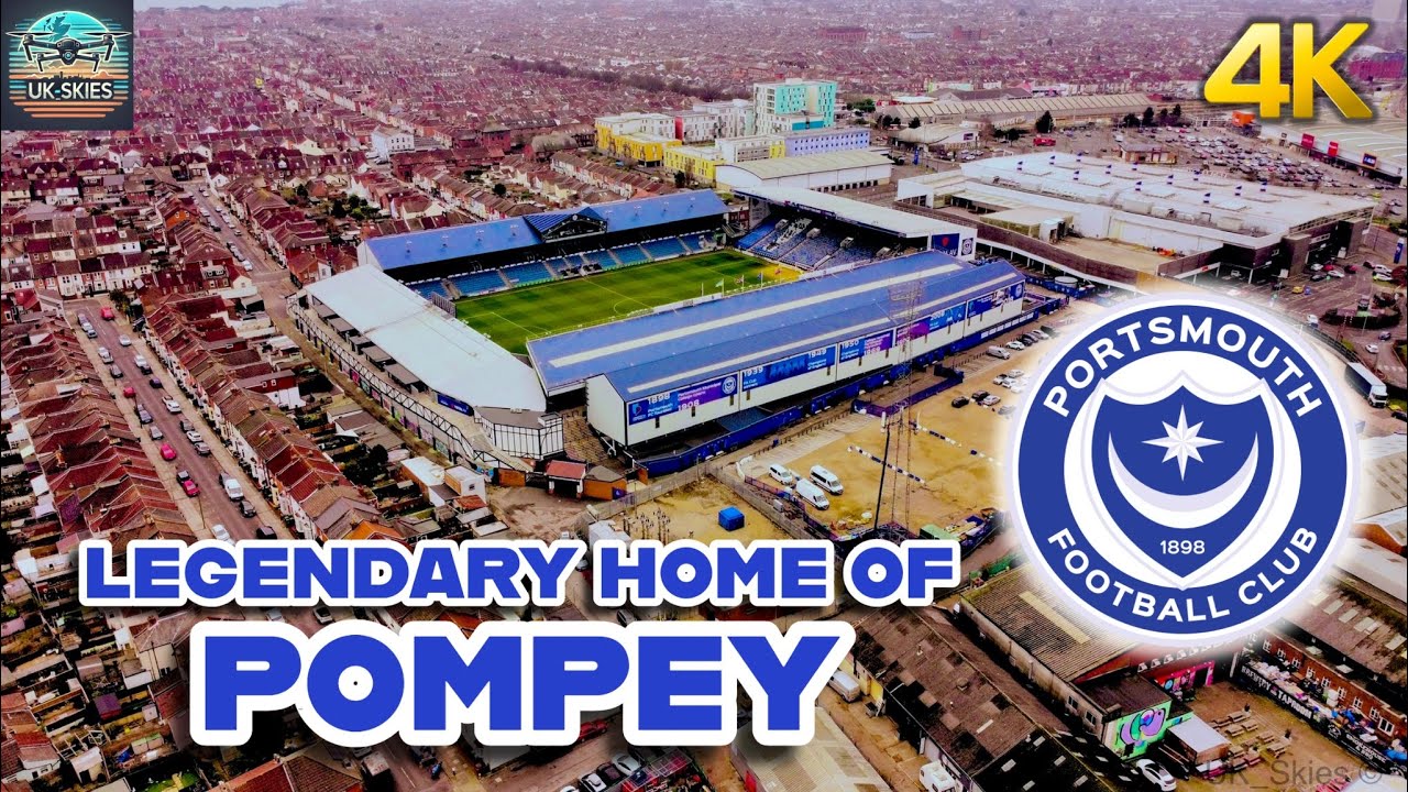Fratton Park: The Renovated Home of Portsmouth FC | DJI Mini 4k Drone Cinematic