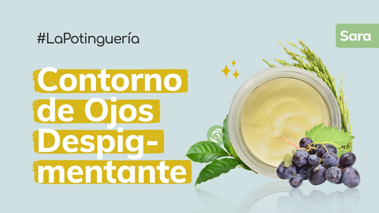 Cómo hacer Contorno de Ojos Despigmentante Casero 👁️🍇 | Cosmética Casera y Natural - Jabonarium #LP