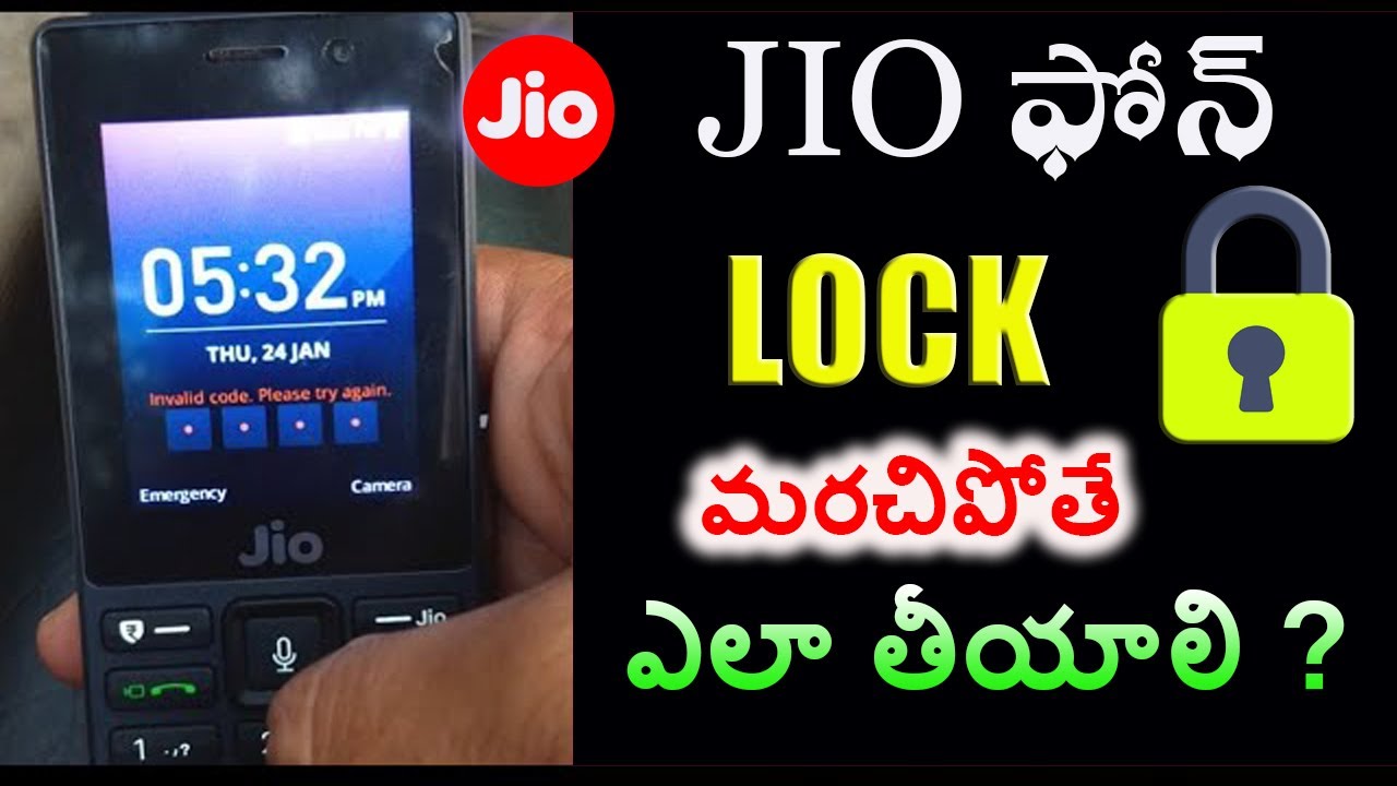 How to Remove JIO PHONE Lock || Reset Jio Phone Lock || Live Proof in Telugu