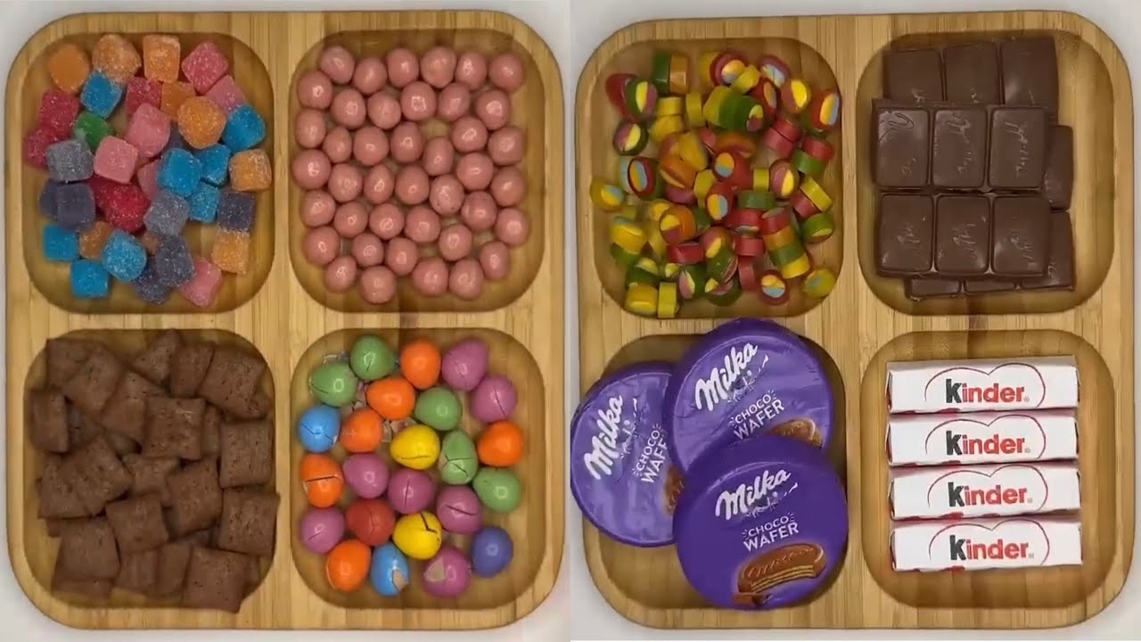 Filling plater with sweets🍫🍫🍫/MARYAM ASMR/