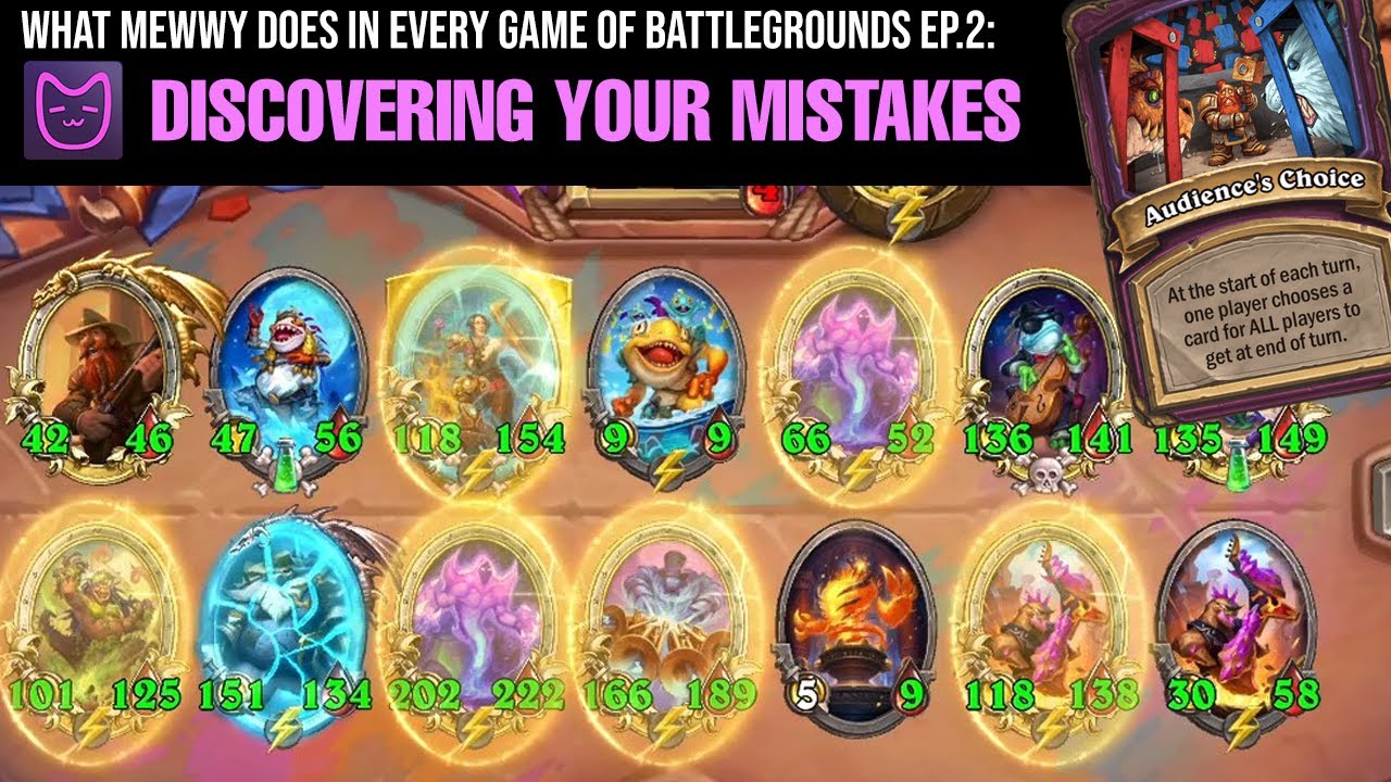 Discovering Your Mistakes (What Mewwy Does in Every Game Ep.2) | Hearthstone Battlegrounds