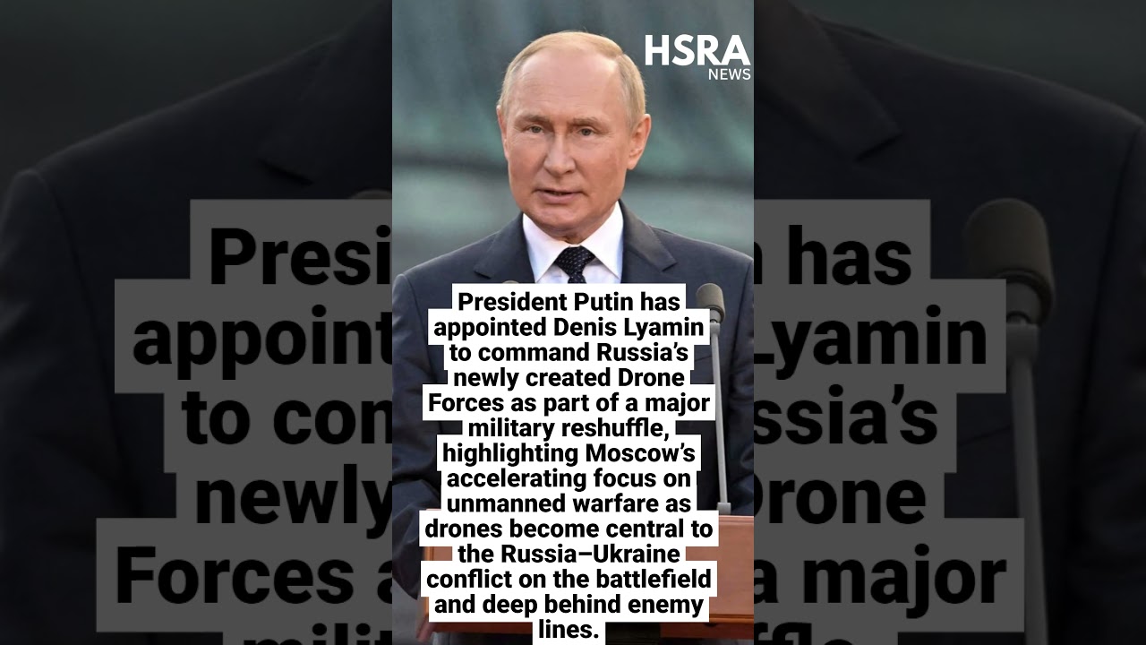 Putin Unveils Russia&rsquo;s New Drone Forces | Major Military Shake-Up Amid Ukraine War #shorts #news
