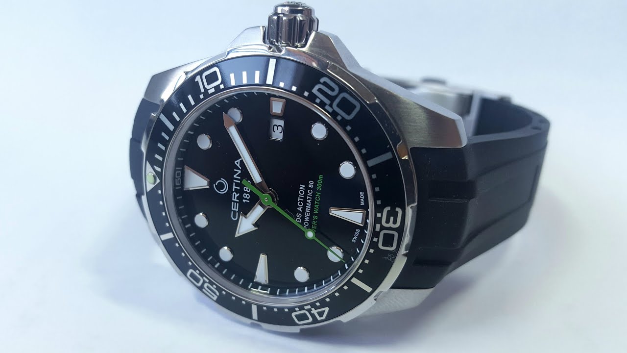 CERTINA DS ACTION Diver's C032.407.17.051.00. Обзор\Review