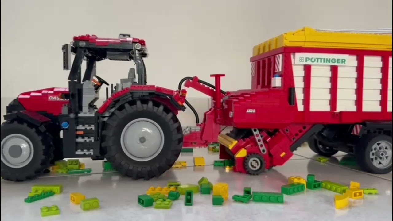 Lego Technik Traktor Case IH Ladewagen Pöttinger