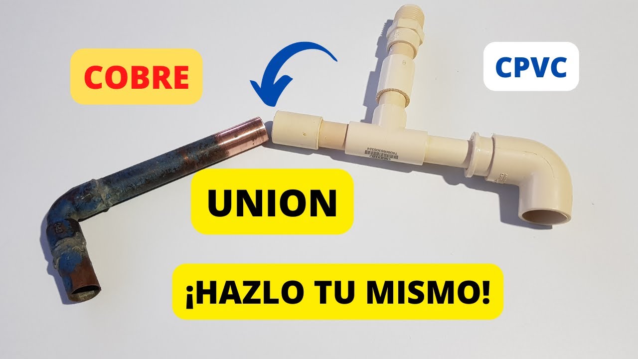 UNIR TUBO DE COBRE Y DE CPVC ¡SIN LLAMARLE AL PLOMERO!  APRENDE  EL SECRETO Y HAZLO TU MISMO