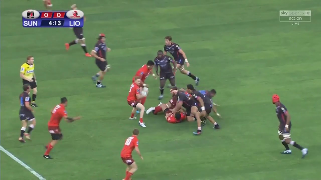 Great double up of ball carrier
