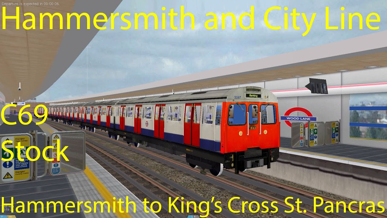 OpenBVE - Hammersmith & City Line, Hammersmith to King's Cross. St Pancras (C69 Stock)