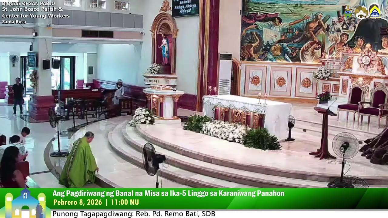 Pebrero 8 2026 11:00NU Ang Banal na Misa para sa ika-5 Linggo ng Karaniwang Panahon