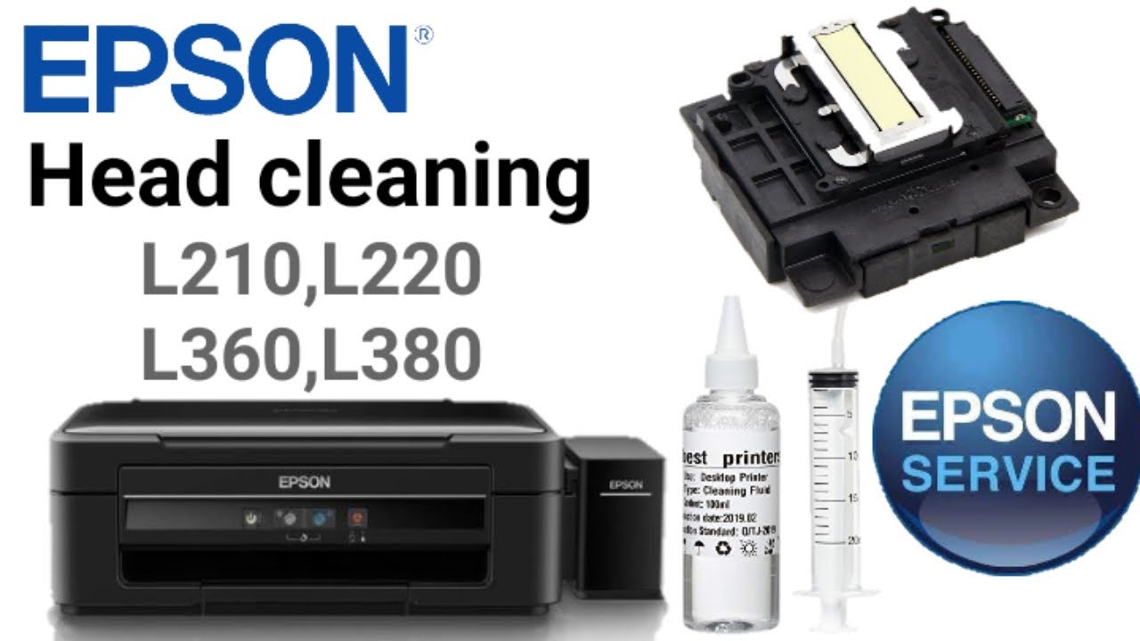 How to head cleaning Epson L380, L360, L210, L220 Printer? | Epson Printer Problems Solutions