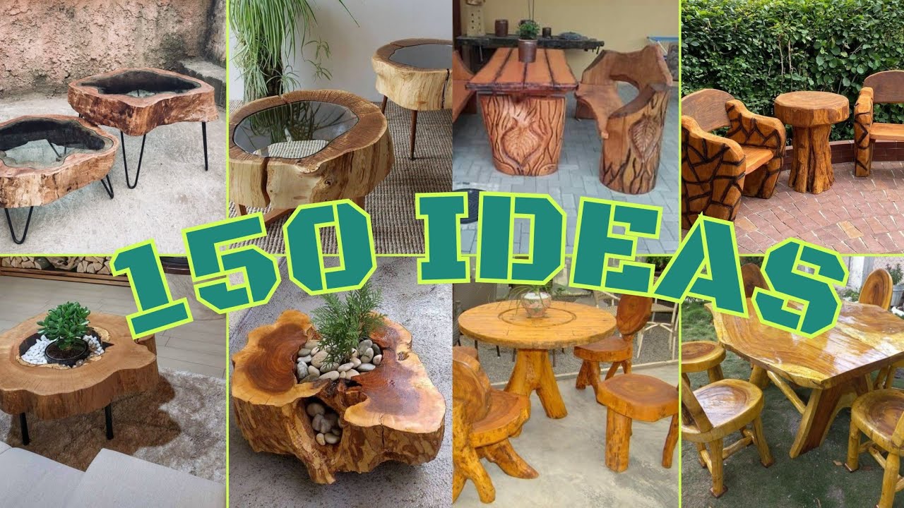 Tomé TRONCOS Y  REALICÉ todos estos PROYECTOS !150 IDEAS de MAJESTUOSAS para EL HOGAR¡