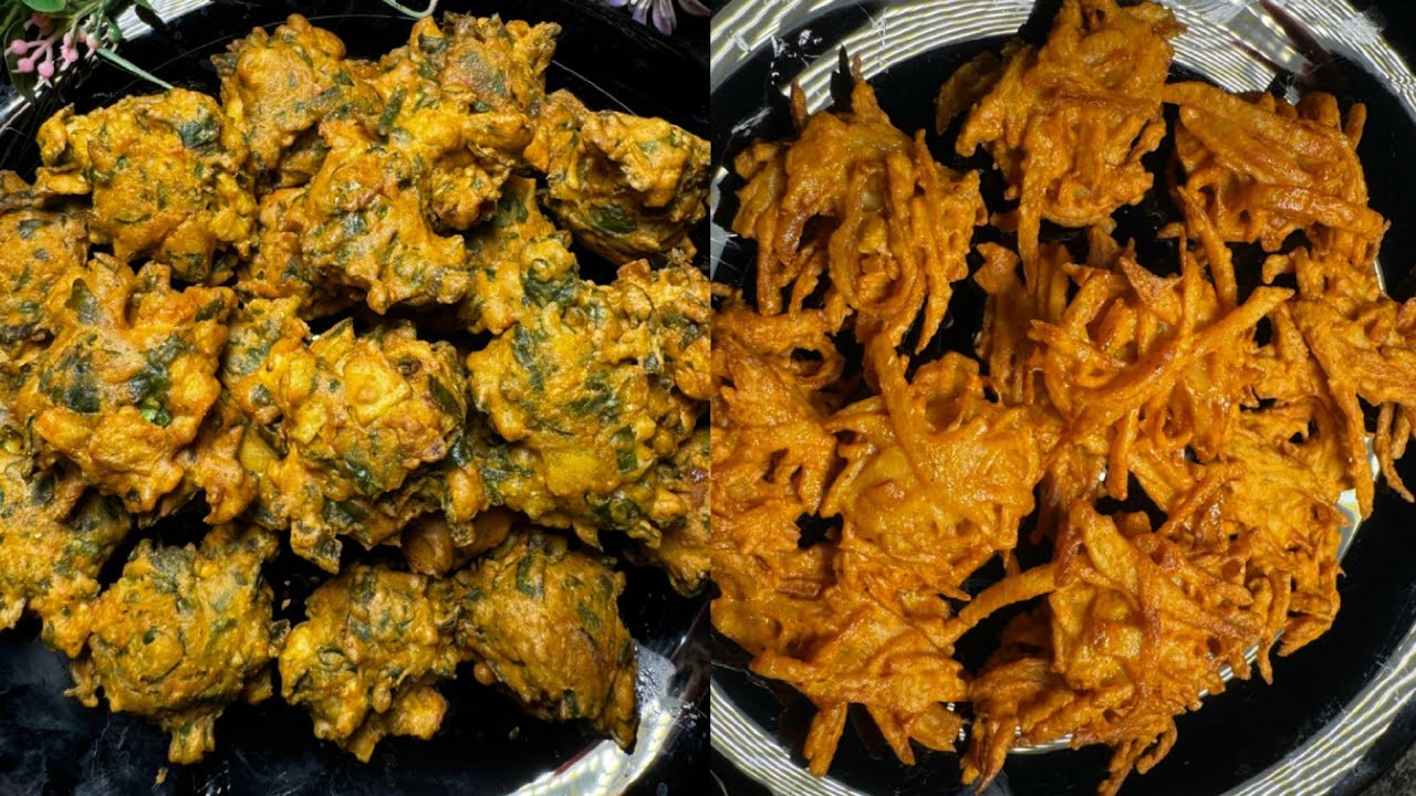 Crispy Palak pakory and laacha pakora recipe | Easy pakora recipe