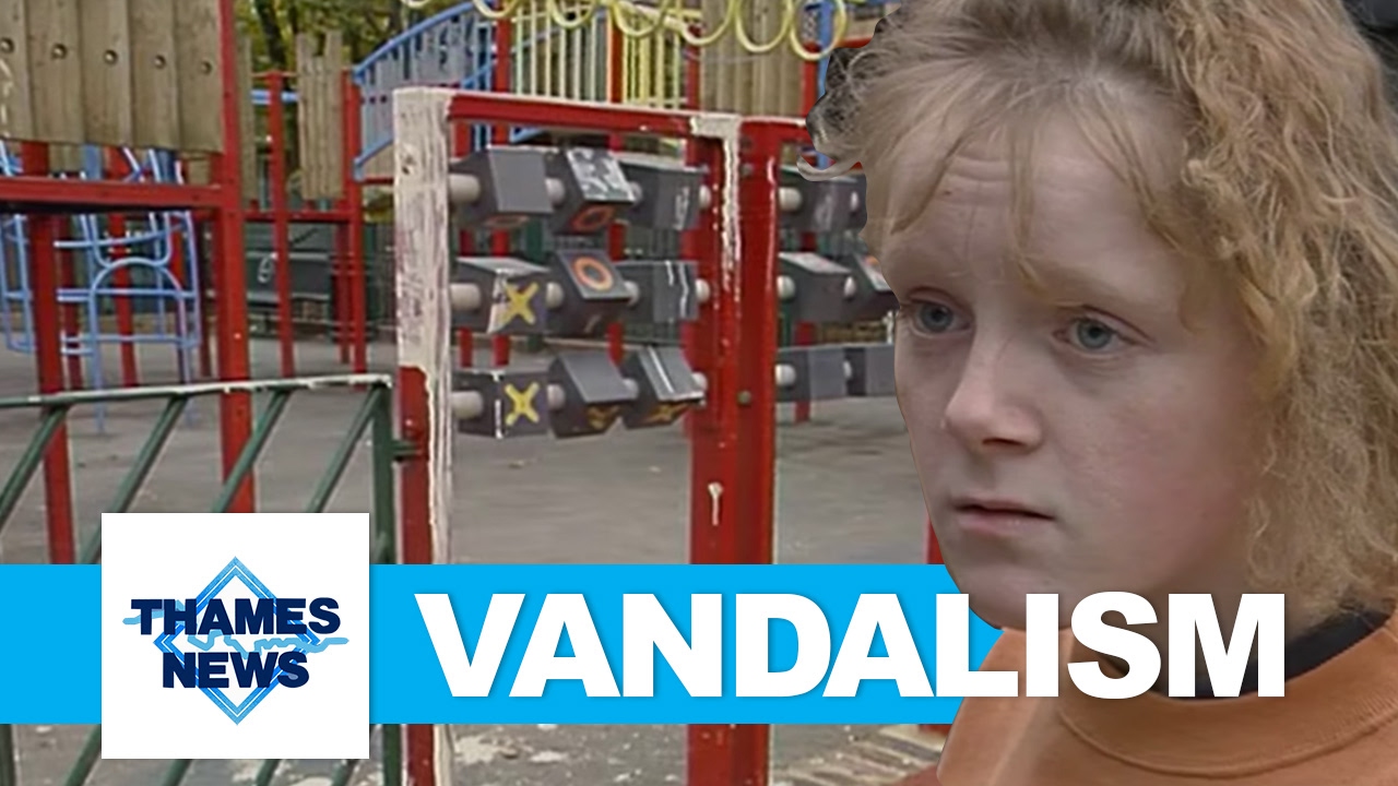Child Vandals: The Marquess Estate, Islington  | Thames News Archive Footage
