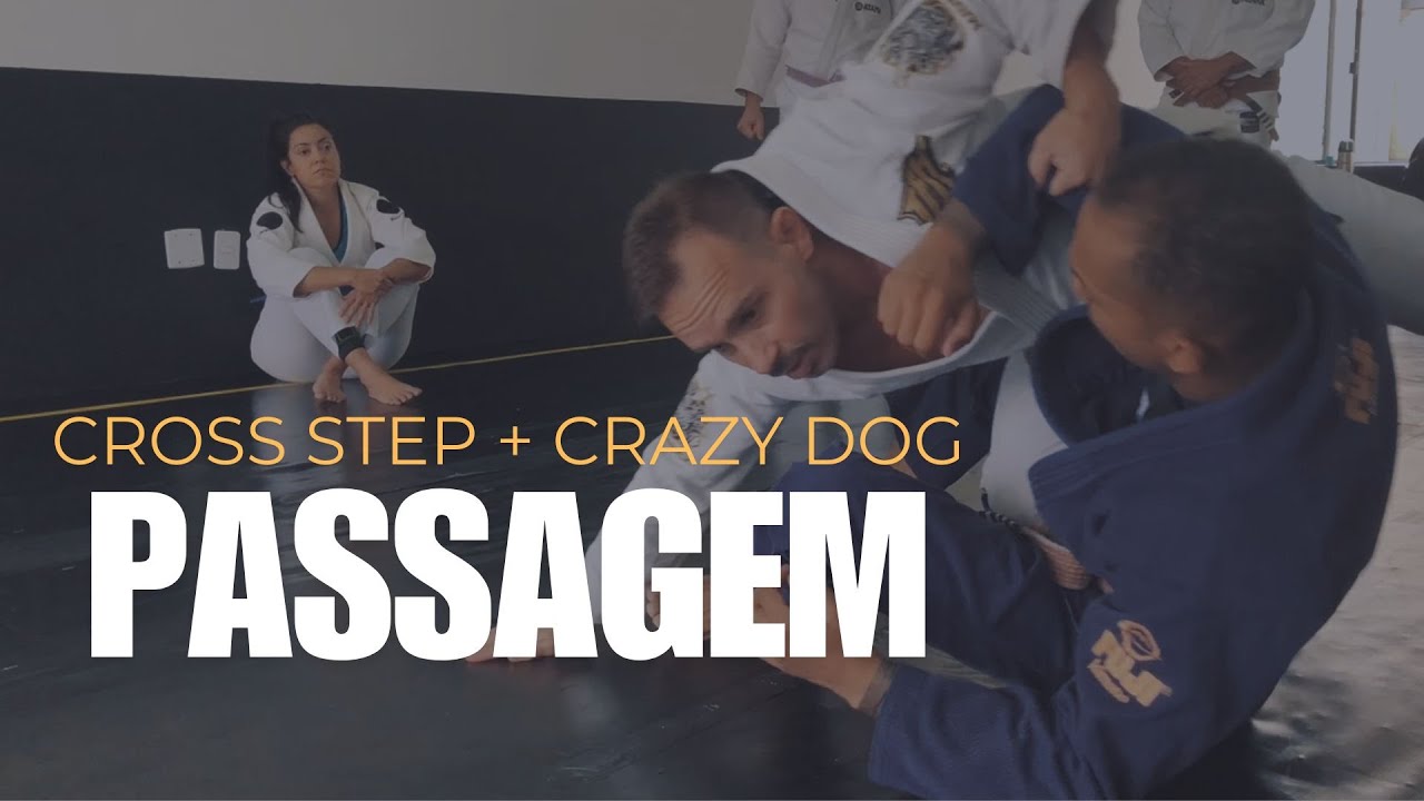 Passe a Guarda Sentada com Cross Step e Crazy Dog | Aula do Faixa Marrom Crespo