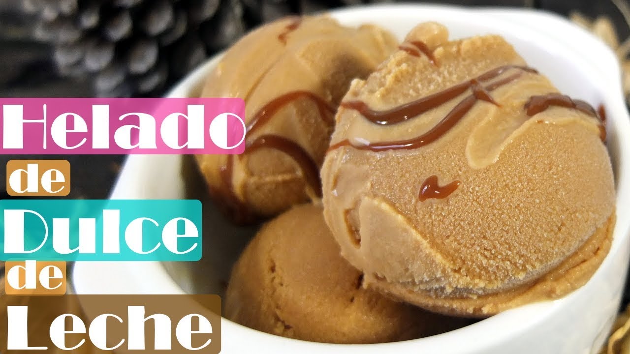 HELADO de DULCE de LECHE 😍😋 CAJETA, AREQUIPE o MANJAR, cremoso casero y fácil. Receta # 390