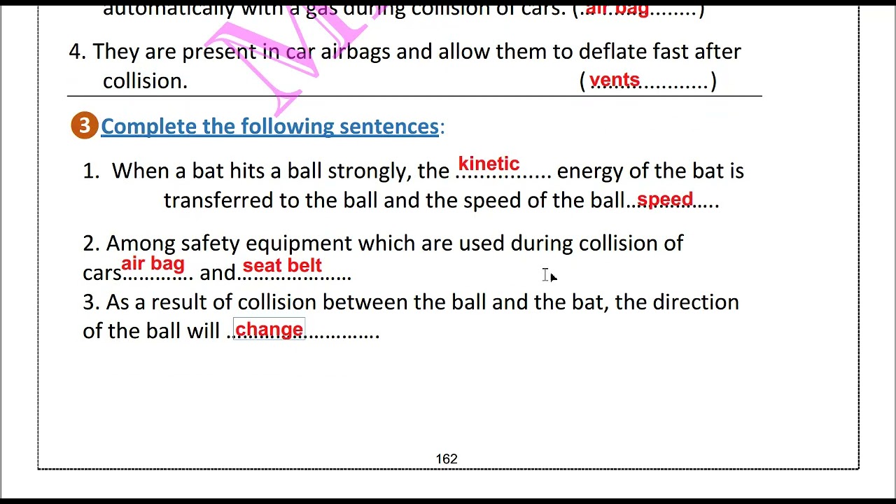revision on unit 2 concept 3 coolision t