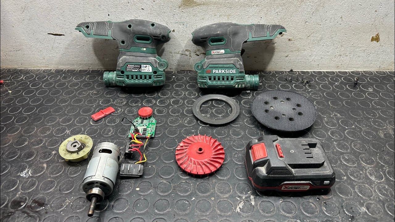 Parkside cordless orbital sander broke down , easy fix . PAEXS 20-LI A1
