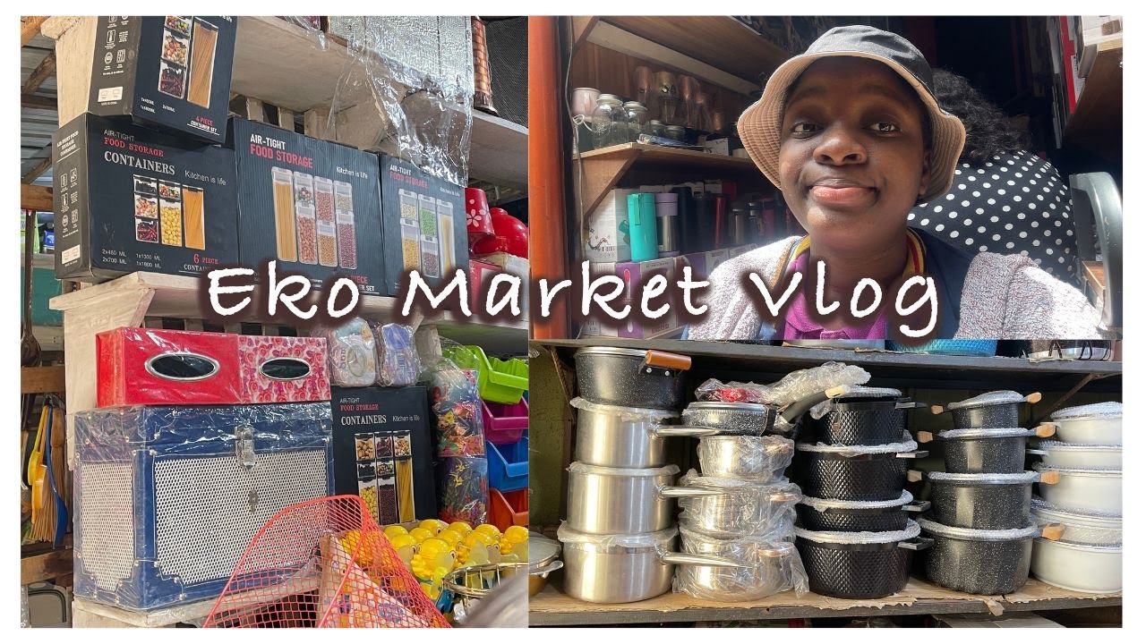 SHOPPING FOR MY IBADAN APARTMENT IN BALOGUN (LAGOS ISLAND) MARKET + ELECTRONICS SHOPPING