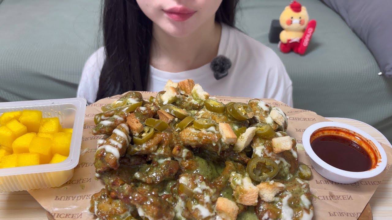 푸라닭 신메뉴 마요피뇨 먹방