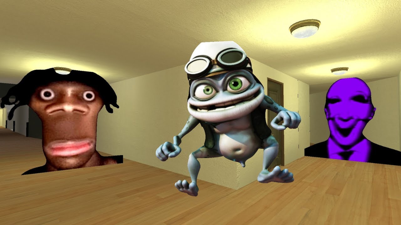 Hi my name is honey crazy frog and afton all gmod bots in hotel rooms#gmod_#nextbots_#shorts