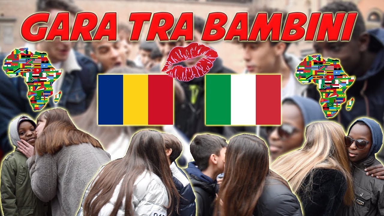 Italia VS Africa VS Romania - GARA di RIMORCHIO tra bambini!
