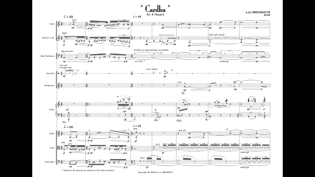Luc Brewaeys — Cardhu (2008) [with score]