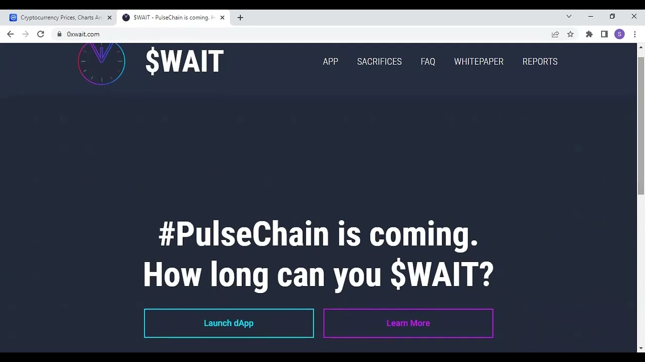 WAIT TOKEN FREE AIRDROP FOR PLS AND  PLSX SACRIFICERS!!! WHAT IS WAIT TOKEN