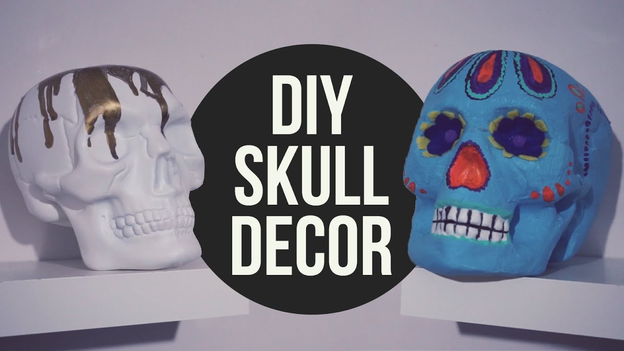 ✂ DIY Halloween Skull Decor