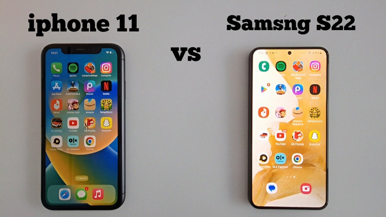 Samsung S22 VS iphone 11 in 2024 || Speed Test