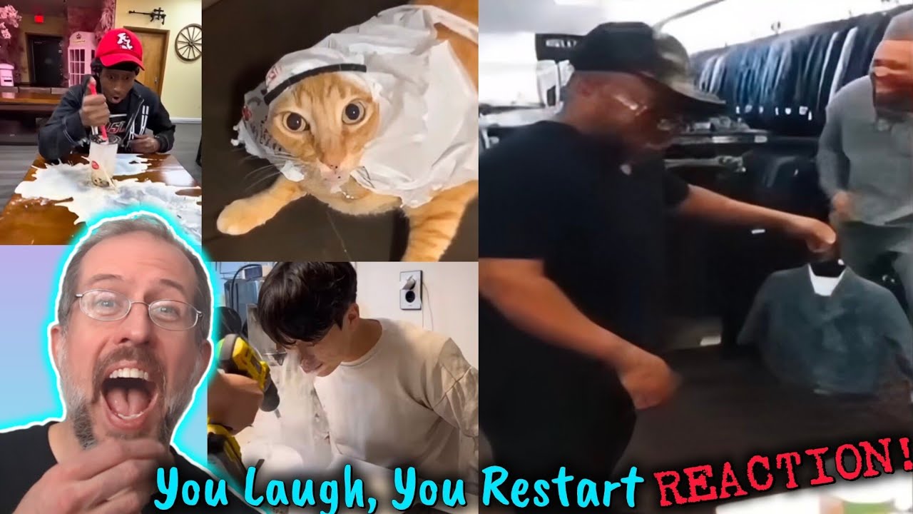 Trying this on cold medicine 😬 | You Laugh You Restart REACTION