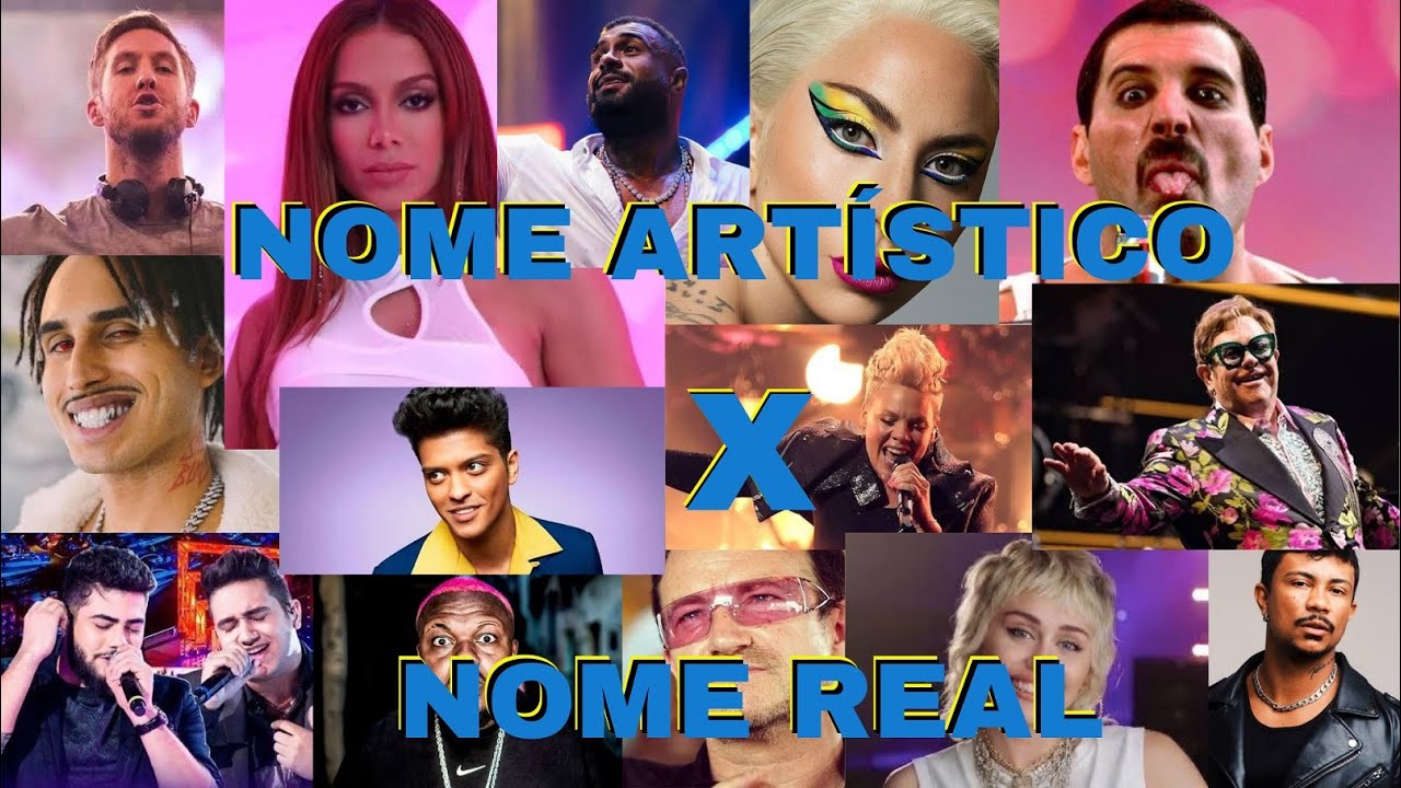 NOME ART&Iacute;STICO X NOME REAL DOS FAMOSOS !!!