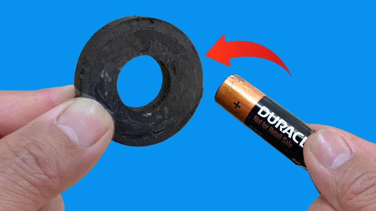 Just a few minutes! Old battery like new thanks to SALT and MAGNET!