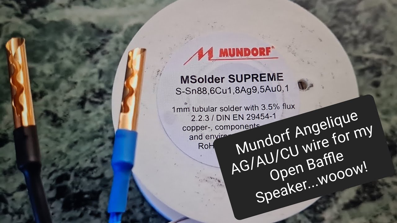 Mundorf Angelique®  (Speaker) Wire  First impressions with music! Solid core AG/AU/CU Open Baffle