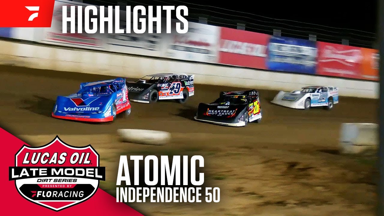 Independence 50 | Lucas Oil Late Model Dirt Series at Atomic Speedway 7/4/25 | Highlights